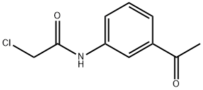 N-(3-ACETYL-PHENYL)-2-CHLORO-ACETAMIDE 구조식 이미지