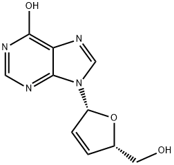 2',3'-Dideoxy-2',3'-didehydroinosine Structure