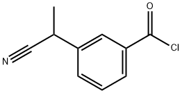 3-(1-시아노에틸)벤조일클로라이드 구조식 이미지