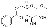 메틸-4,6-O-벤질리덴-알파-D-갈락토피라노사이드 구조식 이미지