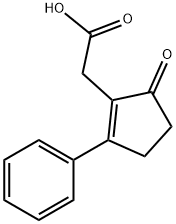 (5-OXO-2-PHENYL-CYCLOPENT-1-ENYL)-ACETIC ACID 구조식 이미지