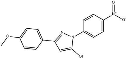 3-(4-methoxyphenyl)-1-(4-nitrophenyl)-1H-pyrazol-5-ol 구조식 이미지