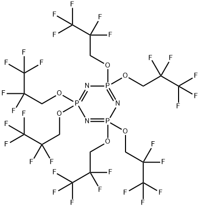 HEXAKIS(2,2,3,3,3-PENTAFLUOROPROPOXY)PHOSPHAZINE Structure