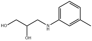 3-m-toluidinopropane-1,2-diol  Structure