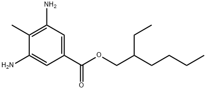 2-에틸헥실3,5-디아미노-4-메틸벤조에이트 구조식 이미지