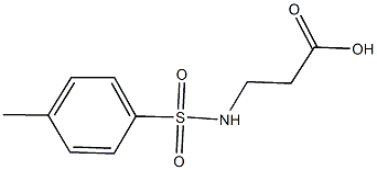 3-(TOLUENE-4-SULFONYLAMINO)-PROPIONIC ACID Structure