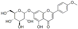 ACACETIN-7-글루코사이드 구조식 이미지