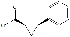 CYCLOPROPANECARBONYL CHLORIDE,2-PHENYL-CIS(-)- Structure