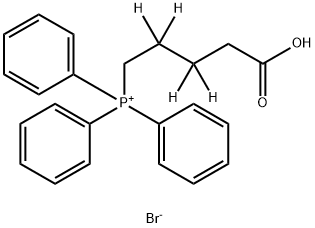 (4-CARBOXYBUTYL-2,2,3,3-D4)TRIPHENYLPHOSPHONIUM BROMIDE Structure