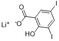 LITHIUM 3,5-DIIODOSALICYLATE Structure