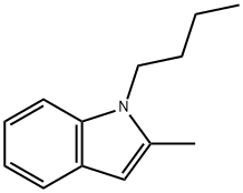 1-Butyl-2-methylindole 구조식 이미지