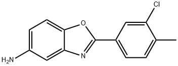 2-(3-CHLORO-4-METHYL-PHENYL)-BENZOOXAZOL-5-YLAMINE Structure