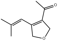 Ethanone, 1-[2,5-dihydro-4-(2-methyl-1-propenyl)-3-furanyl]- (9CI) 구조식 이미지