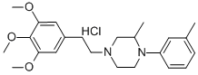 2-ME-1-(3-ME-PH)-4-(2-(3,4,5-TRIMETHOXYPHENYL)ETHYL)PIPERAZIN-4-IUM CHLORIDE 구조식 이미지