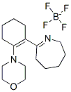 2H-Azepine, 3,4,5,6-tetrahydro-7-(2-morpholino-1-cyclohexen-1-yl)-, monotetrafluoroborate(1-) Structure
