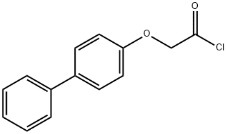 (biphenyl-4-yloxy)acetyl chloride 구조식 이미지