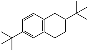 2,6-비스(1,1-디메틸에틸)-1,2,3,4-테트라히드로나프탈렌 구조식 이미지
