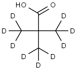 트리메틸-D9-아세트산 구조식 이미지