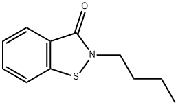 2-Butyl-1,2-benzisothiazolin-3-one Structure