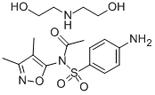 Sulfisoxazole Diolamine Structure