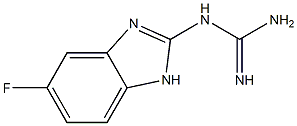 Guanidine, (5-fluoro-1H-benzimidazol-2-yl)- (9CI) Structure