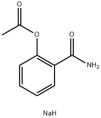 Sodium salicylamide-O-acetate Structure