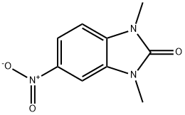 1,3-Dimethyl-5-nitro-1H-benzo[d]imidazol-2(3H)-one 구조식 이미지