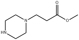 1-Piperazinepropanoicacid,methylester(9CI) 구조식 이미지