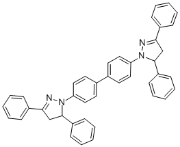 1,1'-(1,1'-Biphenyl)-4,4'-diylbis(4,5-dihydro-3,5-diphenyl)-(1H)-pyrazole Structure