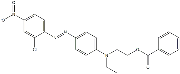 2-[[4-(2-클로로-4-니트로-페닐)디아제닐페닐]-에틸-아미노]에틸벤조에이트 구조식 이미지