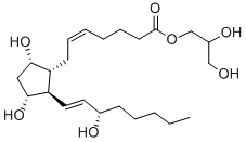 9ALPHA-11ALPHA, 15S-TRIHYDROXY-PROSTA-5Z, 13E-DIEN-1-OIC ACID, 1-GLYCERYL ESTER Structure