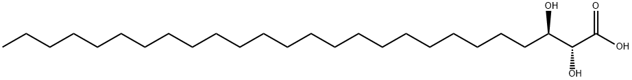 (2R,3R)-2,3-dihydroxyhexacosanoic acid Structure