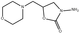 3-AMINO-5-MORPHOLINOMETHYL-2-OXAZOLIDINONE 구조식 이미지