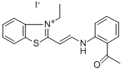 2-(2'-ACETANILINO)VINYL-3-ETHYL-BENZOTHIAZOLIUM IODIDE Structure