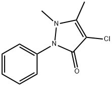 4-Chloro-1,2-dihydro-1,5-dimethyl-2-phenyl-3H-pyrazol-3-one Structure