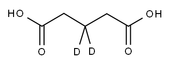 PENTANEDIOIC-3,3-D2 ACID Structure