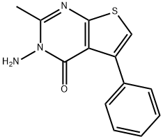 3-d)pyrimidin-4(3h)-one,3-amino-2-methyl-5-phenyl-thieno( 구조식 이미지