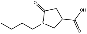 1-butyl-5-oxopyrrolidine-3-carboxylic acid  Structure