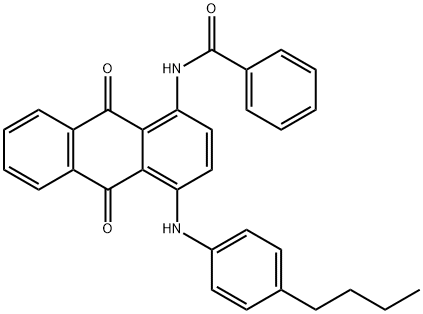 N-[4-[(4-butylphenyl)amino]-9,10-dihydro-9,10-dioxo-1-anthryl]benzamide Structure