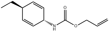 카르밤산,(트랜스-4-에틸-2,5-사이클로헥사디엔-1-일)-,2-프로페닐에스테르(9CI) 구조식 이미지