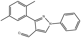 [3-(2,5-DIMETHYLPHENYL)-1-PHENYLPYRAZOL-4-YL]FORMALDEHYDE Structure