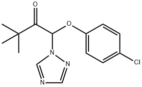 1-(4-클로로페녹시)-3,3-다이메틸-1-(1H-1,2,4-트리아졸-1-일)-2- 부타논 구조식 이미지