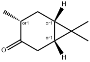 (1alpha,4beta,6alpha)-4,7,7-trimethylbicyclo[4.1.0]heptan-3-one 구조식 이미지