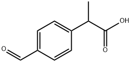 (2RS)-2-(4-FORMYLPHENYL)PROPANOIC ACID Structure