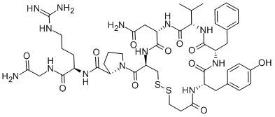 (DEAMINO-CYS1,VAL4,D-ARG8)-VASOPRESSIN Structure