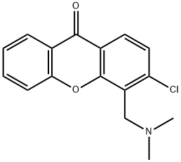 3-클로로-4-[(디메틸아미노)메틸]-9H-크산텐-9-온 구조식 이미지