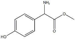 METHYL 2-AMINO-2-(4-HYDROXYPHENYL)ACETATE Structure