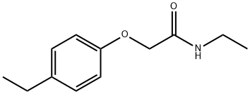 Acetamide, N-ethyl-2-(4-ethylphenoxy)- (9CI) 구조식 이미지