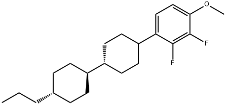 TRANS,TRANS-4''-(2,3-DIFLUORO-4-METHOXY-PHENYL)-4-PROPYL-BICYCLOHEXYL Structure