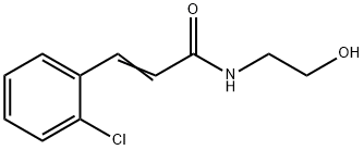 N-(2-Hydroxyethyl)-3-(2-chlorophenyl)propenamide Structure